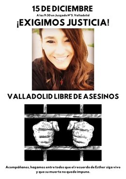 La familia de Esther López convoca una concentración para este viernes ante la declaración del sospechoso.