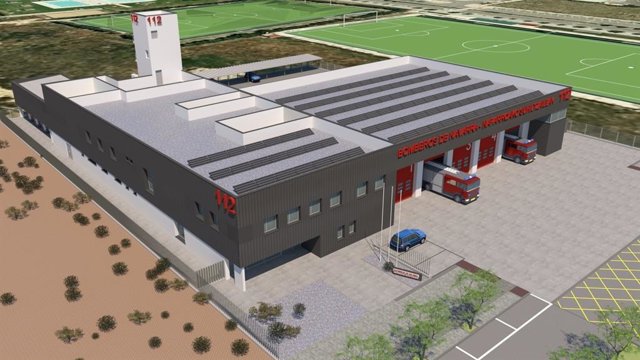 Archivo - Proyecto del futuro parque de bomberos de Tafalla