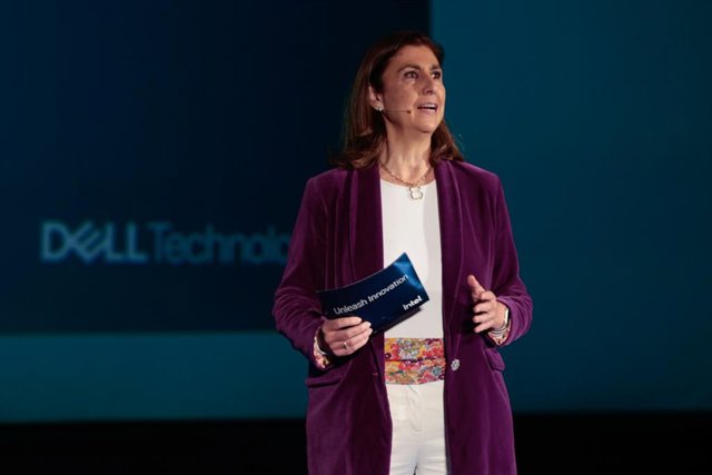 La directora general de Dell en España, María Antonia Rodríguez, durante su intervención en el evento Dell Technologies Forum celebrado en Madrid