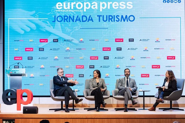 Jornada de Turismo de Europa Press, en el Auditorio Meeting Place, a 14 de diciembre de 2023, en Madrid (España).