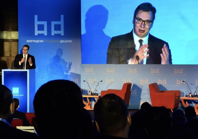 Archivo - El presidente de Serbia, Aleksandar Vucic 