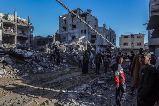 Edificios bombardeados por Israel en la Franja de Gaza