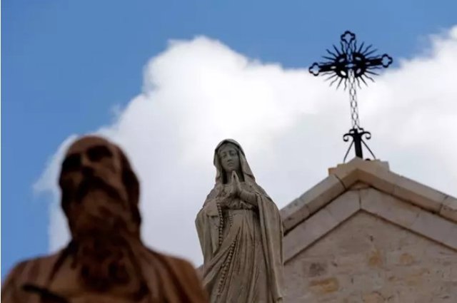 La Basílica de la Natividad, en la ciudad cisjordana de Belén