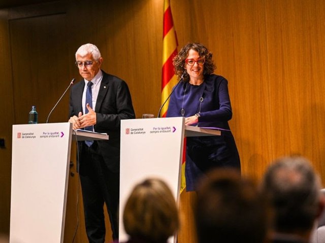 Els consellers Manel Balcells i Tània Verge