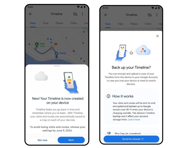 Novedades en la gestión del historial de ubicaciones de Maps