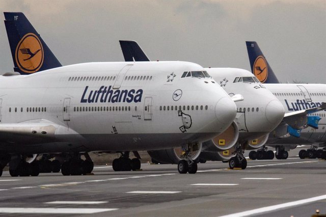 Archivo - Aviones de Lufthansa. 