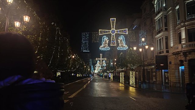 Luces de Navidad en Oviedo