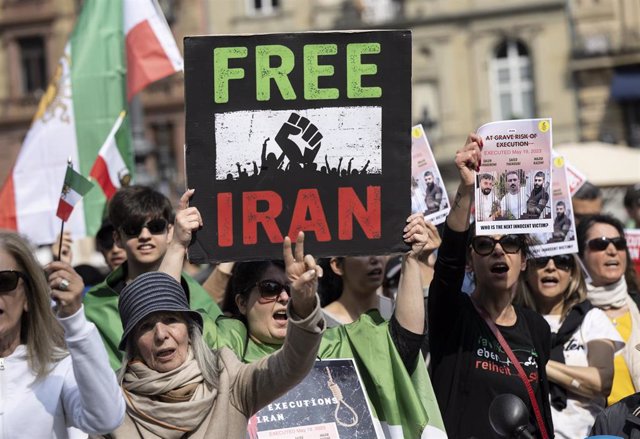 Archivo - Una protesta en Fráncfort de Meno por la libertad en Irán