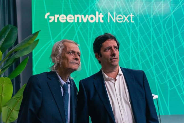Archivo - Joao Manso Neto, CEO del grupo GreenVolt, y Remigio Abad, CEO de Greenvolt Next España