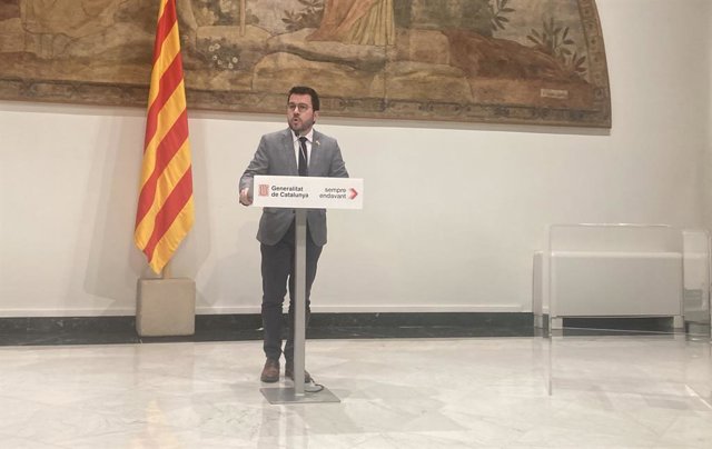 El president de la Generalitat, Pere Aragonès