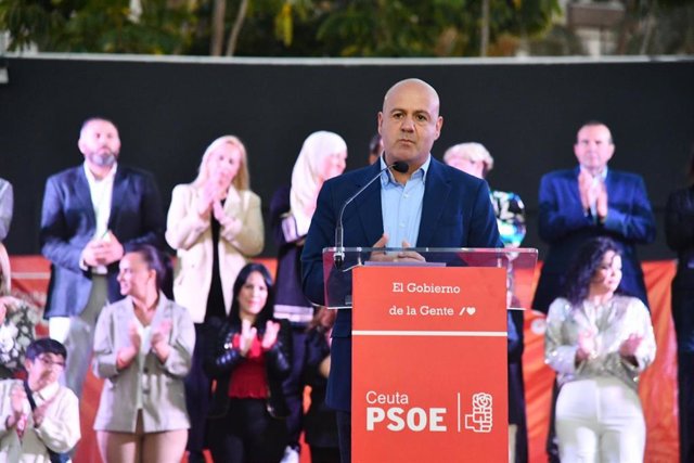 El secretario general del PSOE de Ceuta, Juan Gutiérrez, en una foto de archivo.