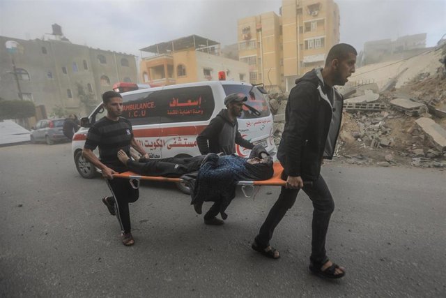 Estado de una calle en Rafah, en Gaza
