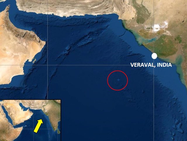 Ataque a un carguero en la coesta oeste de India