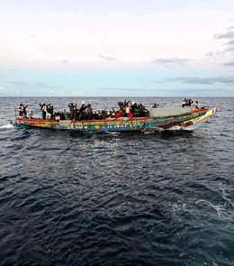 Cayuco rescatado al sur de El Hierro
