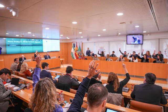 Pleno de la Diputación de Sevilla en el que se aprueba el presupuesto de 2024.