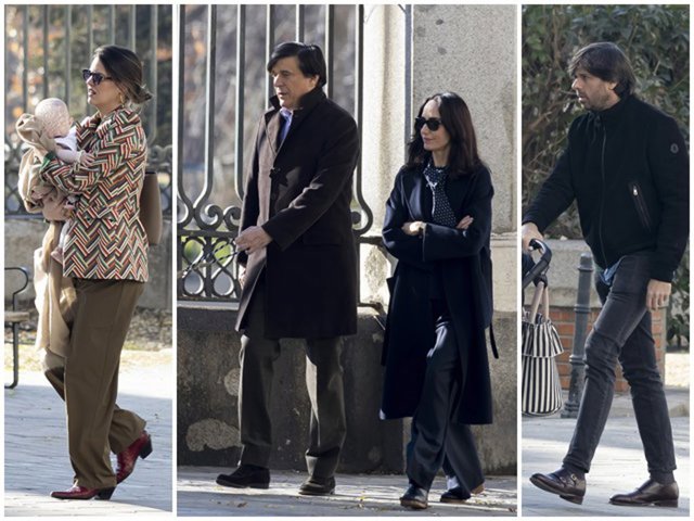 Isabelle Junot con su hija, Manolo Falcó y Amparo Corsini, y Álvaro Falcó