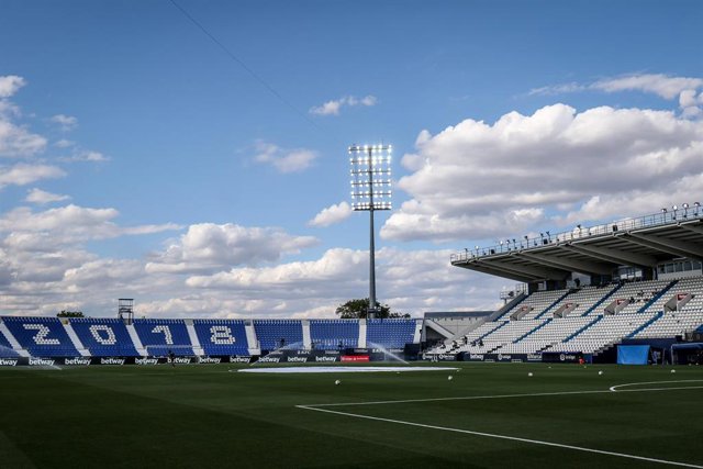 Archivo - Panorámica del Estadio Municipal Butarque en Leganés (Madrid)