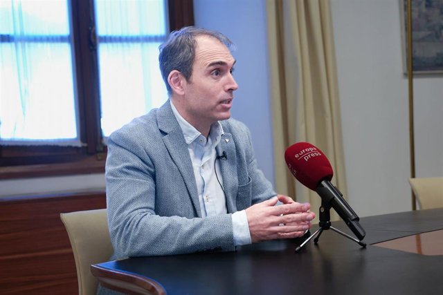 El coordinador general de IU Andalucía, Toni Valero, en una entrevista concedida a Europa Press.