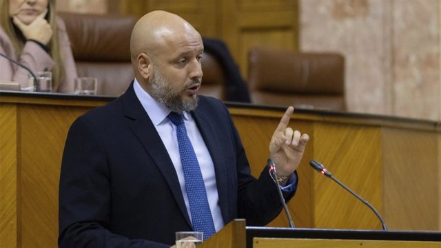 El portavoz adjunto de Vox en el Parlamento andaluz, Rodrigo Alonso, en una foto de archivo.