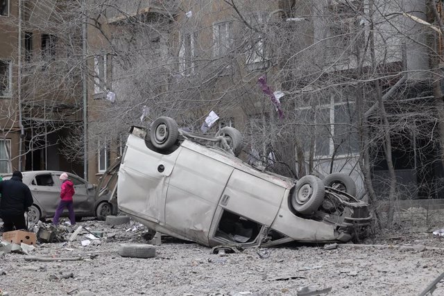 La región ucraniana de Járkov tras un ataque con misiles rusos.