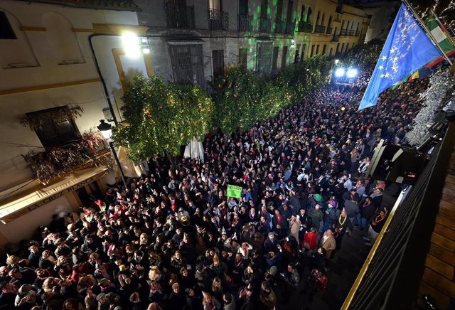 Celebración del fin de año 2023 en Jerez de la Frontera (Cádiz).