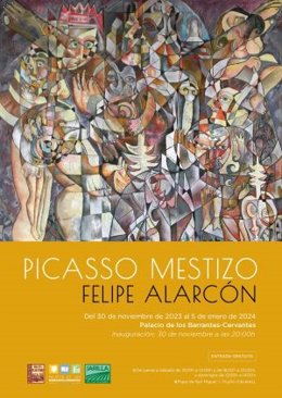 Cartel de la exposición 'Picasso mestizo' en Trujillo