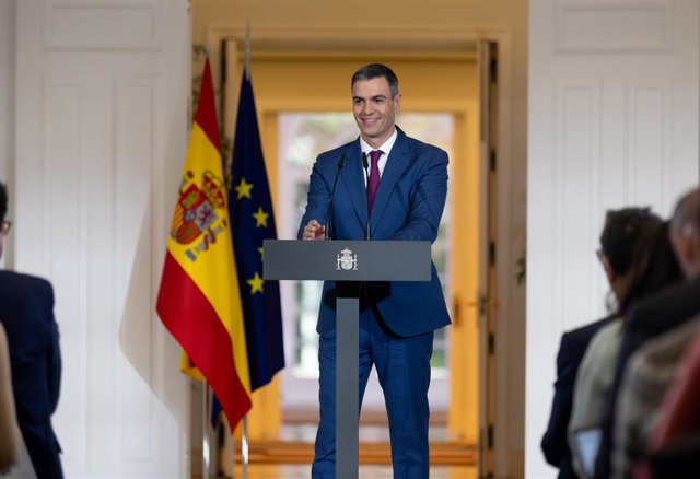 El presidente del Gobierno, Pedro Sánchez, 
