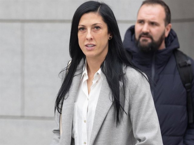 La futbolista Jenni Hermoso a su salida de declarar en la Audiencia Nacional por el ‘caso Rubiales’  este martes