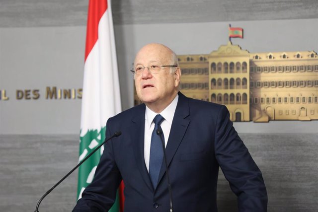 Archivo - El primer ministro de Líbano, Nayib Mikati.