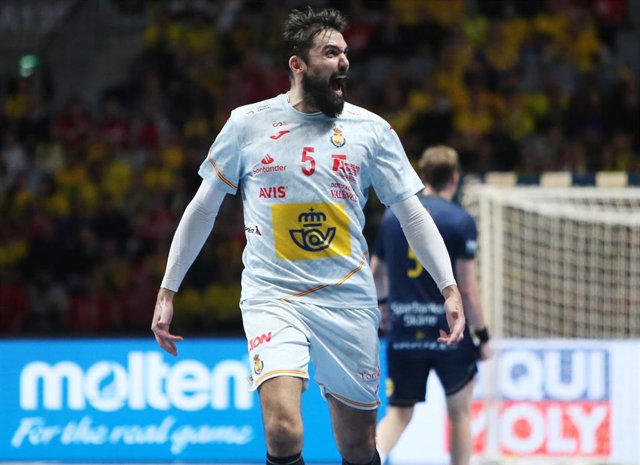 Archivo - Jorge Maqueda Peno of Spain during the IHF Men's World Championship 2023, Placement matches 3-4, Handball match between Sweden and Spain on January 29, 2023 at Tele2 Arena in Stockholm, Sweden - Photo Laurent Lairys / DPPI