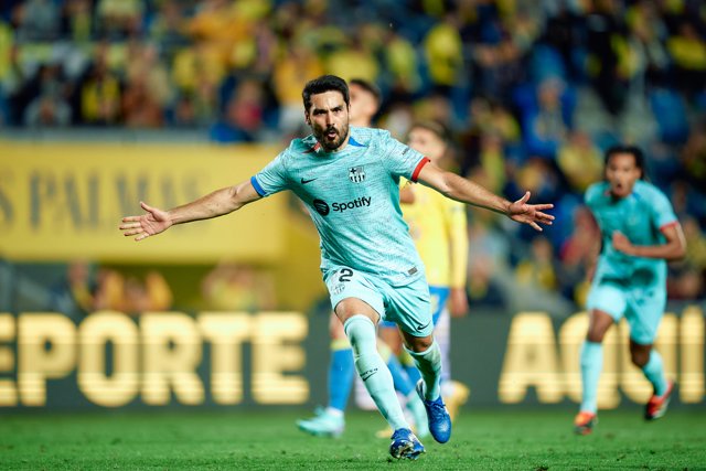 Ilkay Gundogan of FC Barcelona in action during the Spanish league, La Liga EA Sports, football match played between UD Las Palmas and Atletico de Madrid at Estadio Gran Canaria on January 4, 2024, in Las Palmas de Gran Canaria, Spain.
