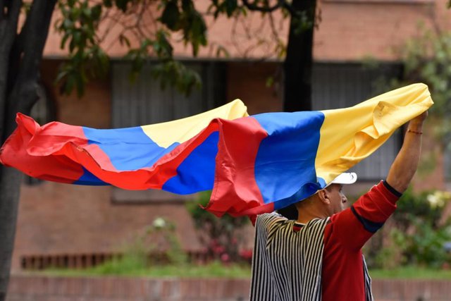 Archivo - Bandera de Colombia.
