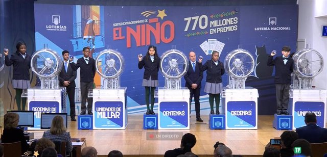 El número 94.974 ha sido agraciado con el 'Gordo' del Sorteo Extraordinario de 'El Niño' 2024.