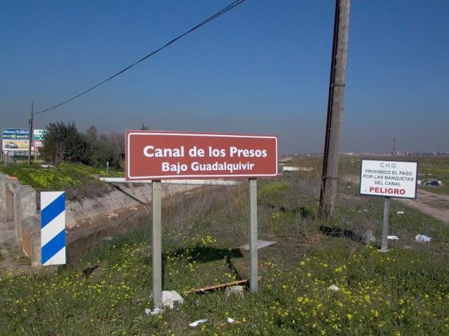 Señalización del "Canal de los Presos"