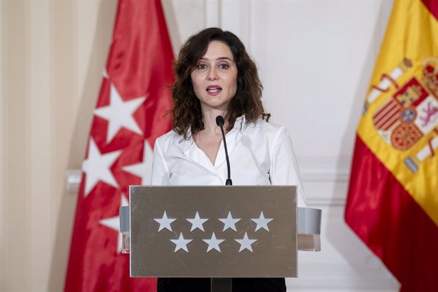 La presidenta de la Comunidad de Madrid, Isabel Díaz Ayuso