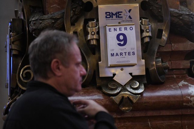 Calendario a día 9 de enero, en el Palacio de la Bolsa, a 9 de enero de 2024, en Madrid (España). 