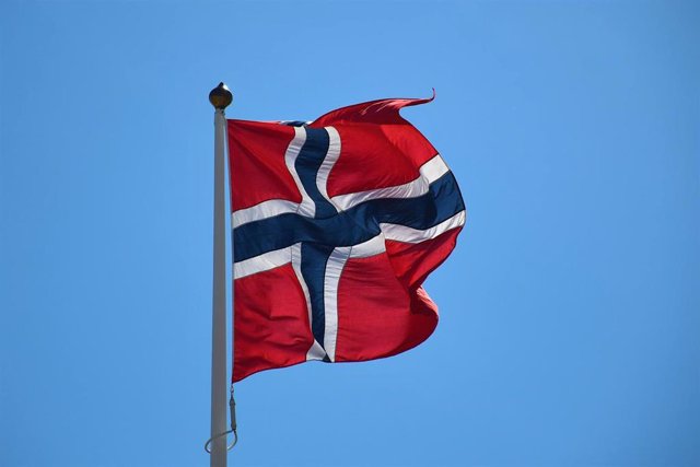 Archivo - Bandera de Noruega.