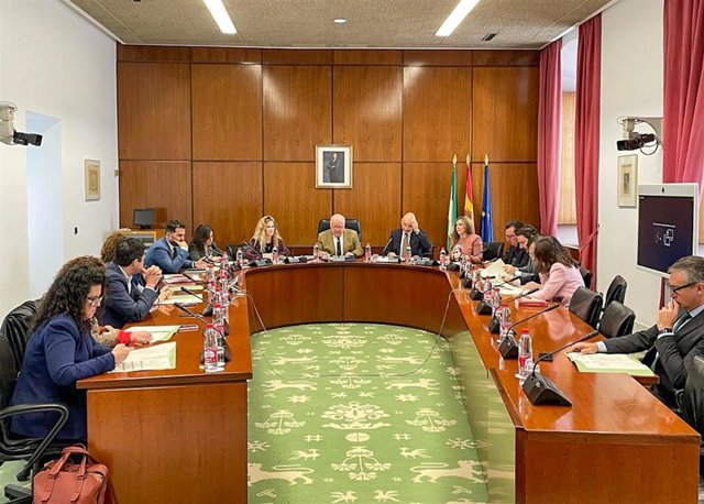Archivo - Reunión de la Junta de Portavoces del Parlamento de Andalucía (Foto de archivo).