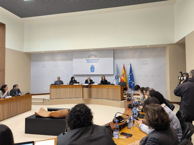 Comparecencia de la vicepresidenta segunda de la Xunta, Ángeles Vázquez, en la Diputación Permanente del Parlamento de Galicia.