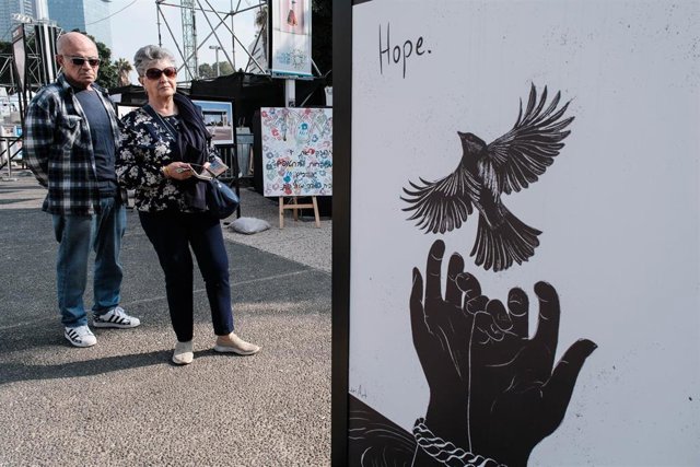 Imagen de archivo de la Plaza de los Rehenes de Tel Aviv 