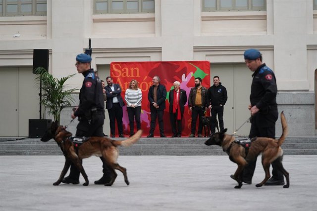 La sección canina de la Policía Municipal, protagonista del pregón de las Fiestas de San Antón 2024