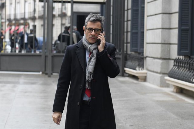 Archivo - El ministre de la Presidència, Justícia i Relacions amb les Corts, Félix Bolaños, al Congrés 