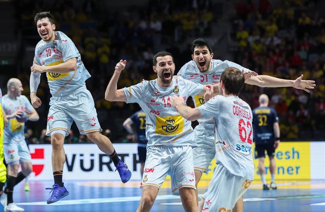 Archivo - Alex Dujshebaev, Ferran Solé, Miguel Sánchez-Migallón y Kauldi Odriozola en el pasado Mundial