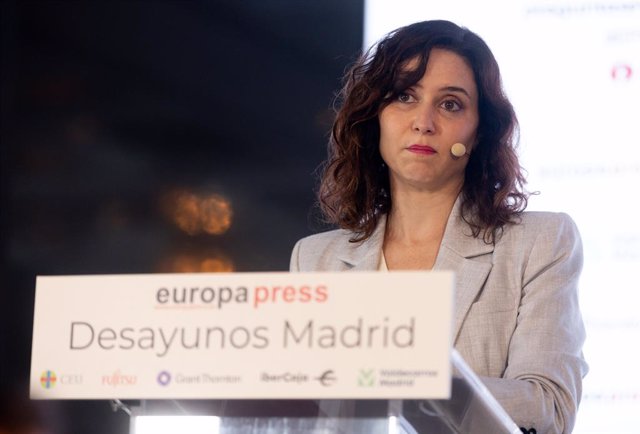 La presidenta de la Comunitat de Madrid, Isabel Díaz Ayuso