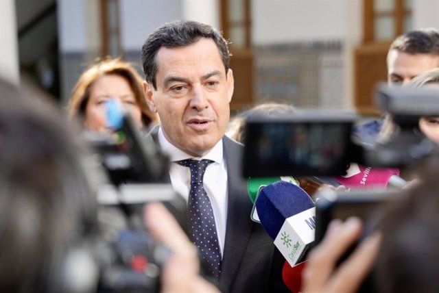 Archivo - El presidente de la Junta de Andalucía, Juanma Moreno, en una fotografía de archivo.