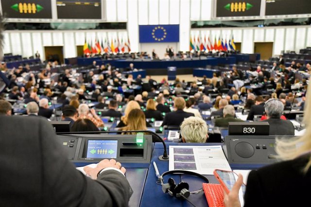 Vista general del Parlamento Europeo en Estrasburgo