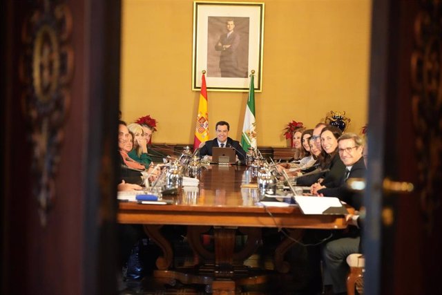 Reunión del Consejo de Gobierno andaluz presidida por Juanma Moreno. (Foto de archivo).