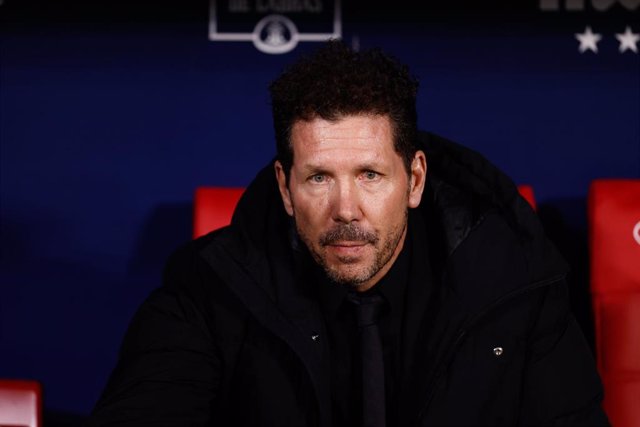 Diego Pablo Simeone, entrenador del Atlético de Madrid.