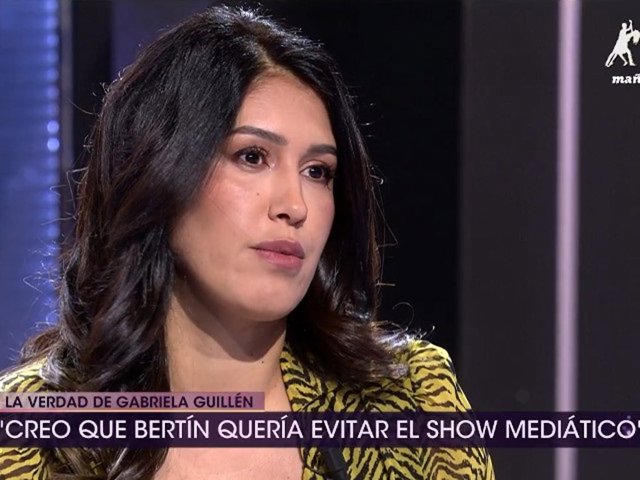 Gabriela Guillén en el plató de '¡De Viernes!'.