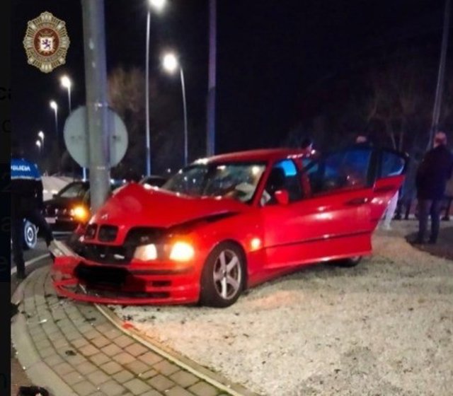 Foto del siniestro registrado en la capital leonesa